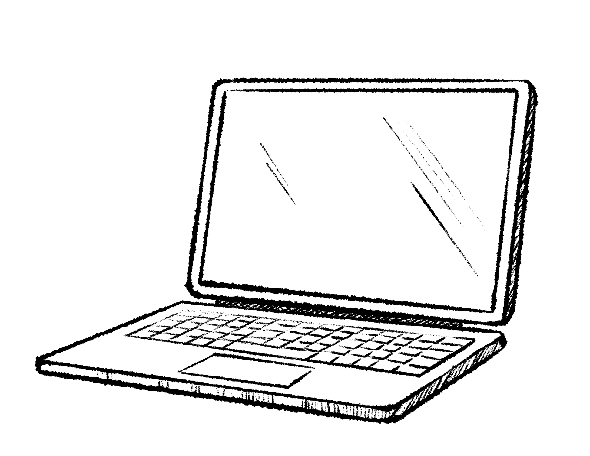 Illustration of a laptop computer